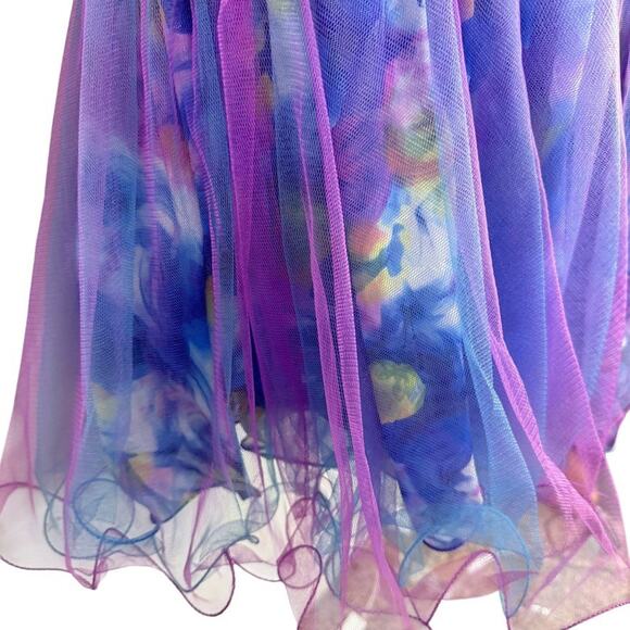 Alyce Designs Strapless Blue Purple Sweetheart Sequin Prom Formal Dress sz 2 - Picture 2 of 16